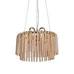 Люстра с подвесными рифлеными стеклянными трубками Nembus варинант исполнения - 1 | Loft Concept в Твери