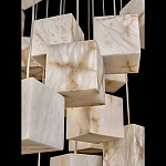 Люстра подвесная с квадратными плафонами из натурального камня Glowing Spheres варинант исполнения - 4 | Loft Concept в Твери