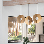 Подвесной светильник в форме золотых дисков Minimalist Lighting Fixture варинант исполнения - 4 | Loft Concept в Твери