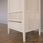 Узкий Шкаф Primo с 2 выдвижными ящиками Светлый дуб варинант исполнения - 4 | Loft Concept в Твери