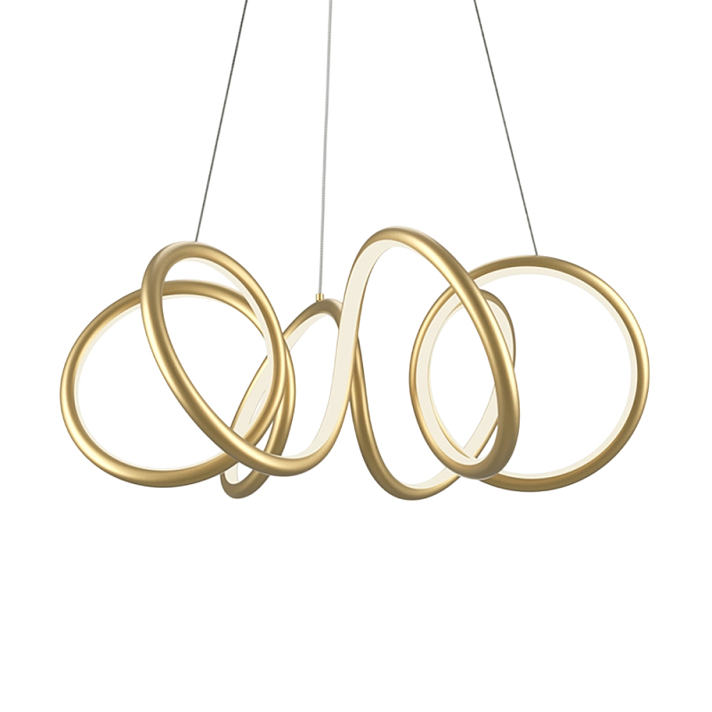 Люстра подвесная Curve 3000-4000К Черный Латунь в Твери | Loft Concept 