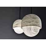 Подвесной светильник светодиодный с плафоном сферической формы Stone Helios варинант исполнения - 3 | Loft Concept в Твери