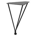 Стол журнальный c коричневой круглой столешницей на четырех металлических ножках Charm Coffee Table варинант исполнения - 3 | Loft Concept в Твери