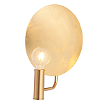 Бра с золотым круглым отражателем и открытой лампой Sun Glow Disc варинант исполнения - 3 | Loft Concept в Твери