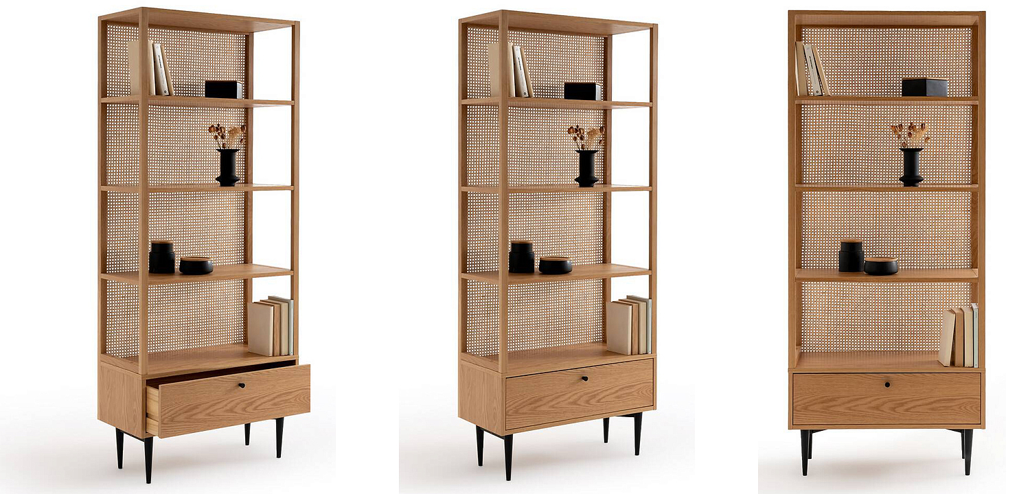 Стеллаж Agnar Wicker Rack Стеллаж Agnar Wicker Rack - Loft-Concept в Твери