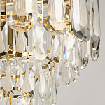 Люстра многоярусная с овальными прозрачными подвесками 36 см Harmonica варинант исполнения - 4 | Loft Concept в Твери