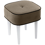Квадратный мягкий пуф на белых ножках Winton Pouf Square варинант исполнения - 3 | Loft Concept в Твери