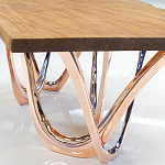 Обеденный стол прямоугольный с фигурными ножками G-table варинант исполнения - 3 | Loft Concept в Твери