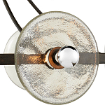 Люстра круглая с литыми стеклянными дисками Olympe Glass Chandelier варинант исполнения - 2 | Loft Concept в Твери