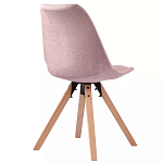 Стул мягкий с высокой спинкой на деревянных ножках Chair Dusty Pink варинант исполнения - 3 | Loft Concept в Твери