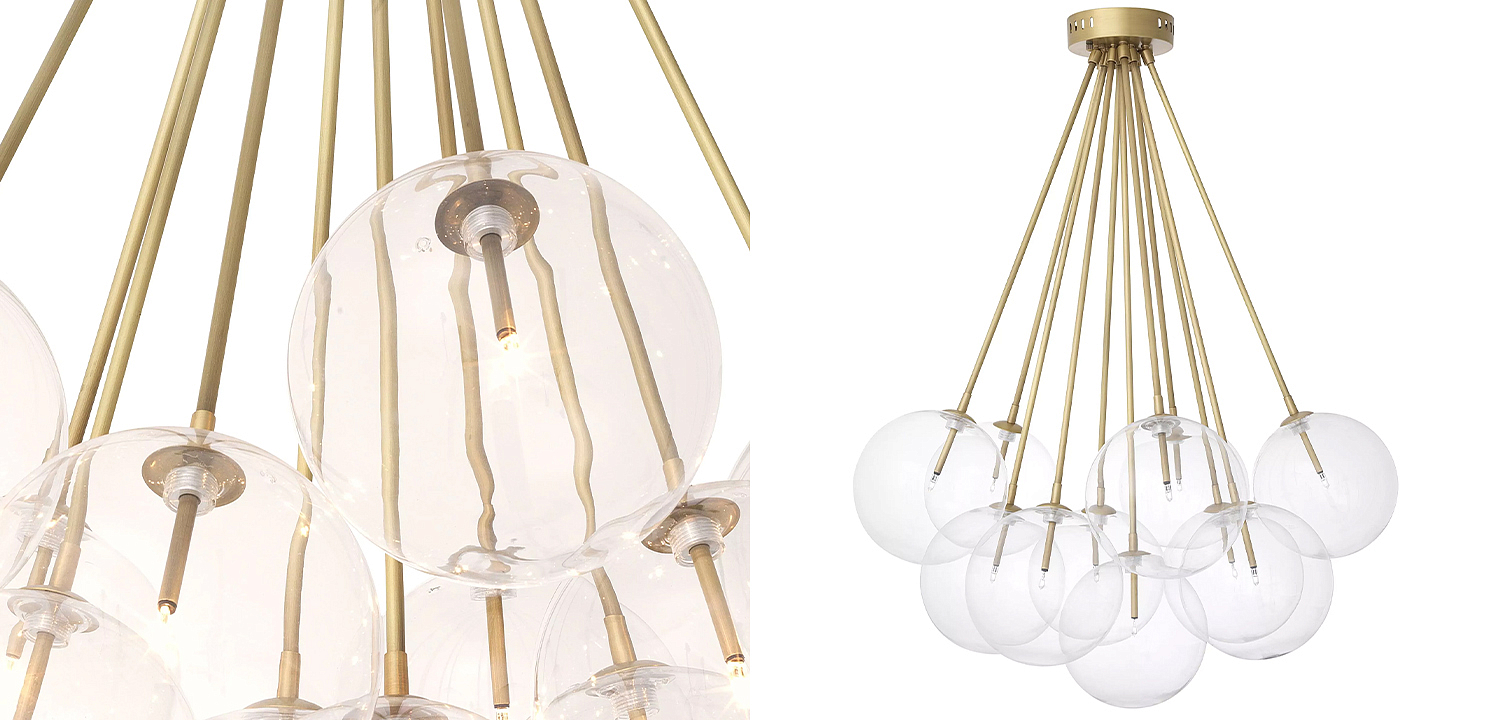 Люстра Eichholtz Ceiling Lamp Molecule Brass Люстра Eichholtz Ceiling Lamp Molecule Brass - Loft-Concept в Твери