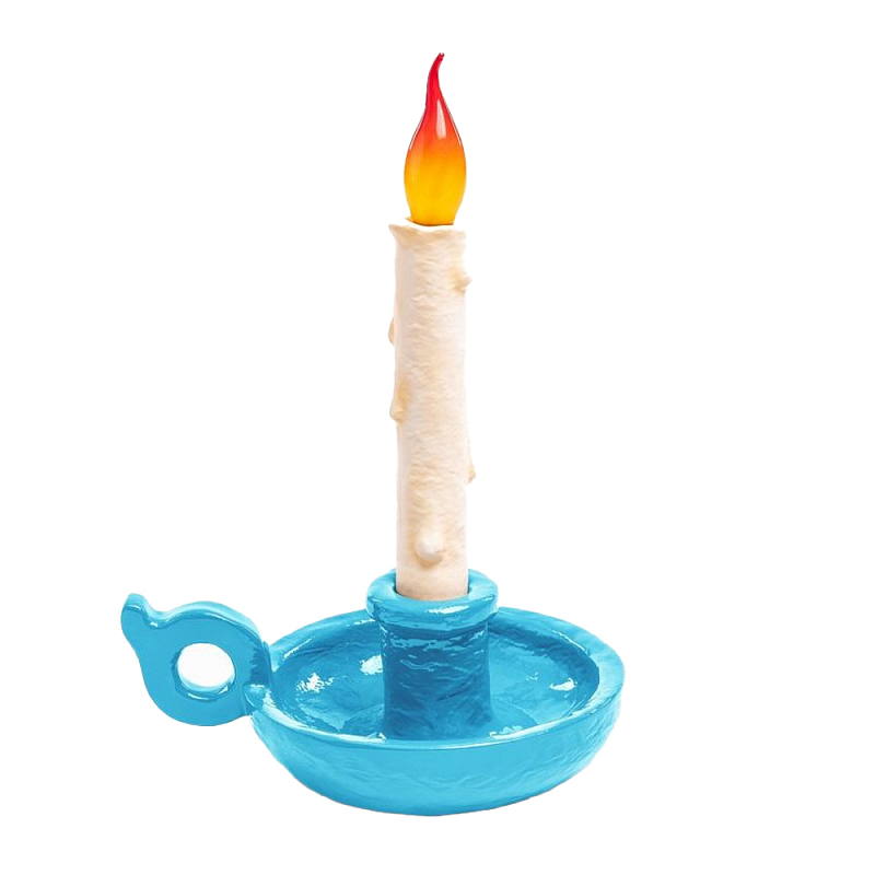 Настольная лампа Seletti Bugia light blue Белый Голубой Настольная лампа Seletti Bugia light blue Белый Голубой в Твери | Loft Concept