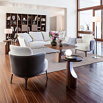 Приставной столик из массива дерева Walnut варинант исполнения - 9 | Loft Concept в Твери