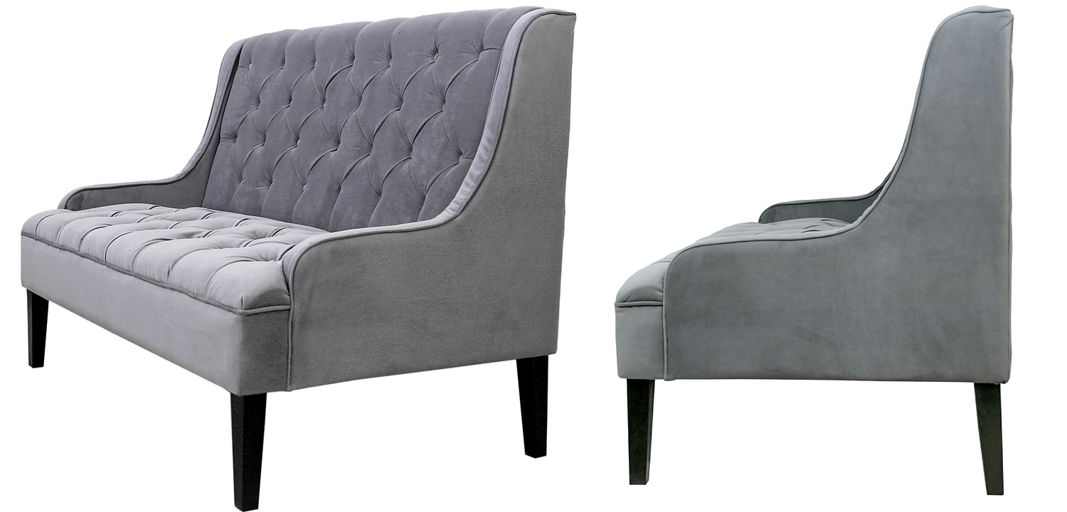 Диван Folket Sofa velour gray Диван Folket Sofa velour gray - Loft-Concept в Твери