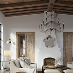 Бра с двумя тканевыми абажурами в форме цилиндра Prerequisites варинант исполнения - 4 | Loft Concept в Твери