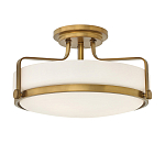 Потолочный светильник с круглым матовым белым плафоном Hinkley варинант исполнения - 1 | Loft Concept в Твери