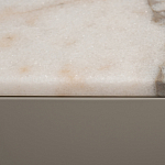 Тумба под телевизор серая с мраморной столешницей Uniqueness Marble варинант исполнения - 6 | Loft Concept в Твери