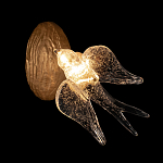 Бра с прозрачной стеклянной фигуркой птички Serip Voa варинант исполнения - 2 | Loft Concept в Твери