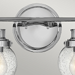 Бра для ванных комнат с прозрачным шарообразным плафоном из стекла с пузырьками на круглом основании Hinkley варинант исполнения - 17 | Loft Concept в Твери