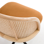 Офисное кресло из велюра и ротанга Eilwen Rattan Wicker Chair варинант исполнения - 4 | Loft Concept в Твери