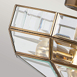 Потолочный светильник шестигранной формы с прозрачными стеклянным плафоном Elstead Lighting варинант исполнения - 4 | Loft Concept в Твери