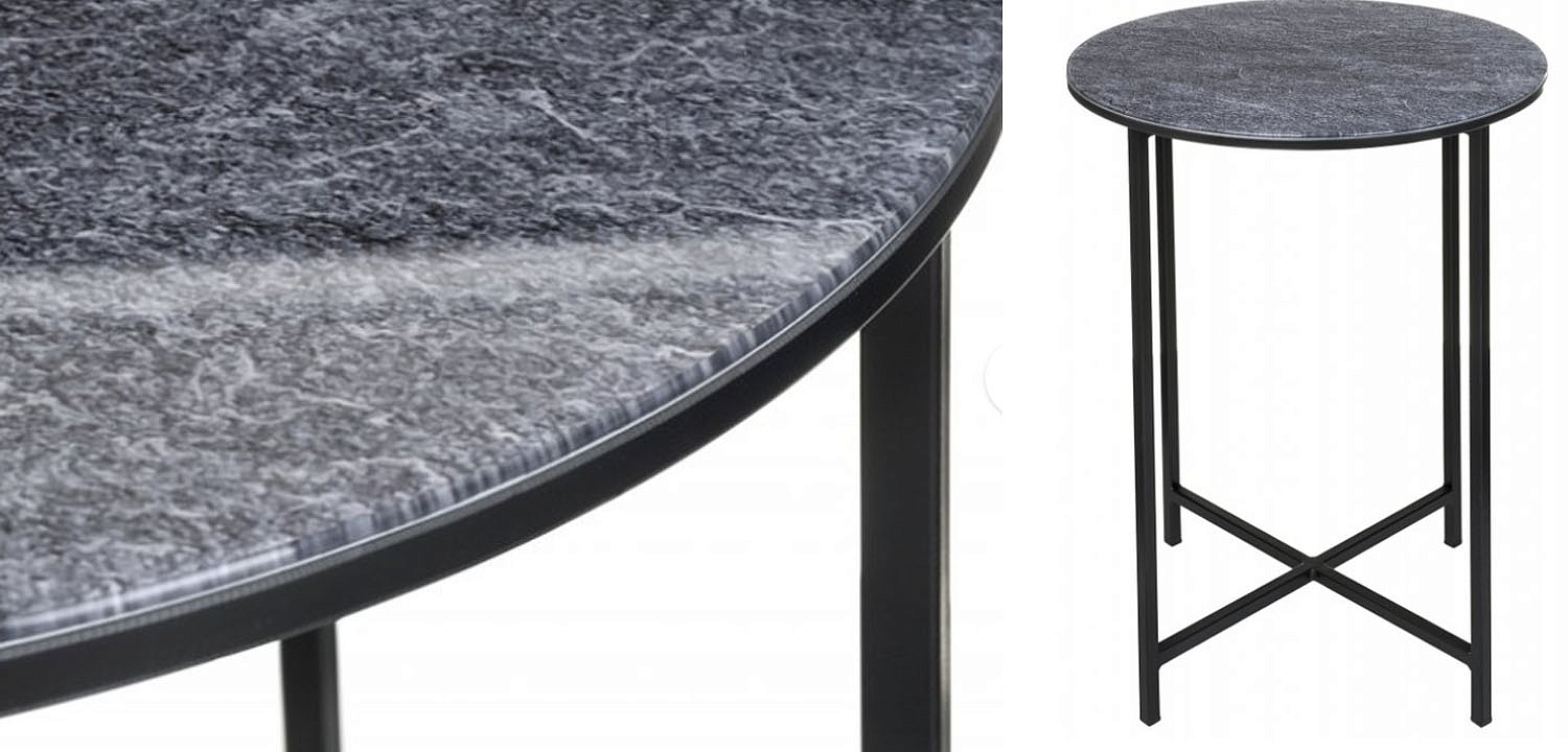 Приставной стол Zermatt Side Table round gray Приставной стол Zermatt Side Table round gray - Loft-Concept в Твери