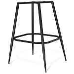 Барный стул со спинкой и подлокотниками на 4-х металлических ножках Douglas Rhombus Синий Велюр варинант исполнения - 5 | Loft Concept в Твери