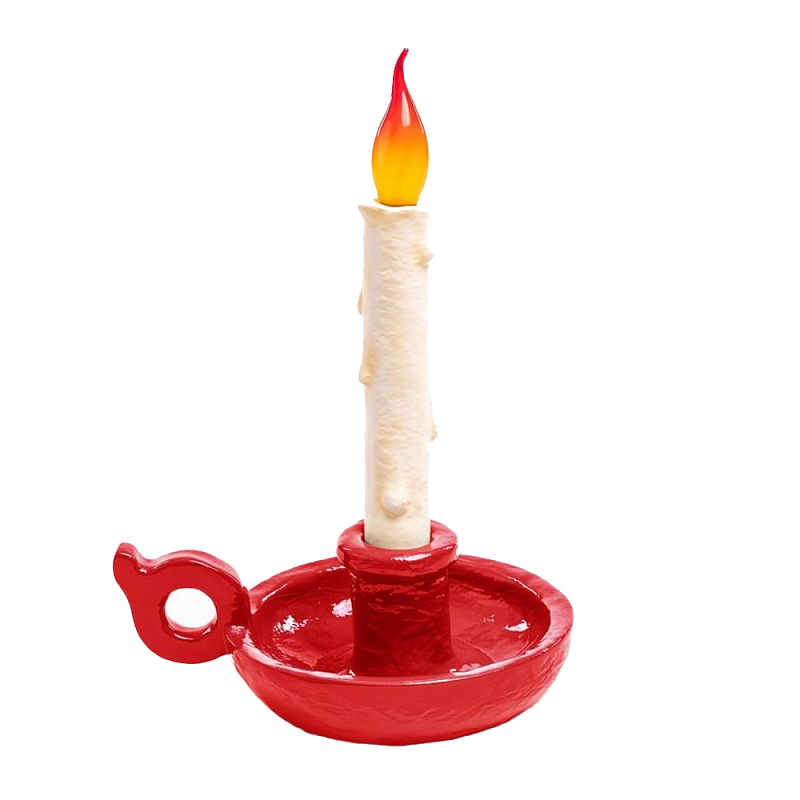 Настольная лампа Seletti Bugia red Белый Красный Настольная лампа Seletti Bugia red Белый Красный в Твери | Loft Concept
