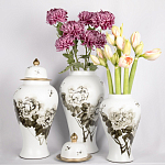 Декоративная ваза с крышкой Flowers in Pots варинант исполнения - 4 | Loft Concept в Твери