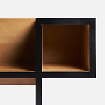 Дизайнерская скамейка  Canton  Beech and Black Bench варинант исполнения - 10 | Loft Concept в Твери