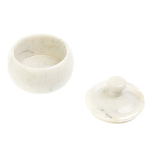 Сахарница из натурального камня Мрамор Белый Stone Sugar Bowls варинант исполнения - 3 | Loft Concept в Твери