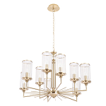 Люстра с 9-ю цилиндрическими стеклянными плафонами Jeanette варинант исполнения - 1 | Loft Concept в Твери