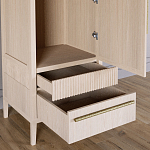 Узкий Шкаф Primo с 2 выдвижными ящиками Светлый дуб варинант исполнения - 5 | Loft Concept в Твери