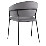 Стул в велюре серого цвета Horizon варинант исполнения - 5 | Loft Concept в Твери