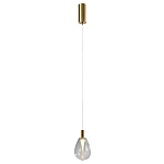Подвесной светильник со стеклянным плафоном в форме капли NAOMI drop transparent glass варинант исполнения - 2 | Loft Concept в Твери
