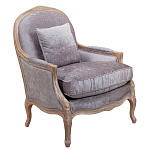 Кресло Ava Classical Armchair brown and grey velour варинант исполнения - 1 | Loft Concept в Твери