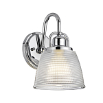 Бра с прозрачным рифленым плафоном в форме колокола Quoizel варинант исполнения - 1 | Loft Concept в Твери