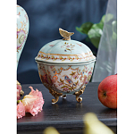 Шкатулка голубого цвета с цветочными орнаментами Blue Garden варинант исполнения - 3 | Loft Concept в Твери