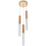Подвесной светильник Dew Drops Tube Gold Trio Hanging Lamp варинант исполнения - 3 | Loft Concept в Твери