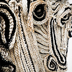 Арт-Объект из нитей Черно-Белый портрет Joana Schneider  варинант исполнения - 1 | Loft Concept в Твери