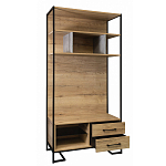 Стеллаж под TV в стиле лофт с открытыми полками и 2-мя ящиками Urban Style Space варинант исполнения - 2 | Loft Concept в Твери