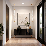 Люстра с белым скрученным плафоном Golden Swirl варинант исполнения - 10 | Loft Concept в Твери