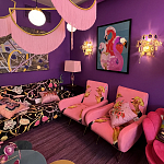 Картина Фламинго вышивка бисер Flamingo Beaded Wall Art варинант исполнения - 1 | Loft Concept в Твери