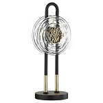 Настольная лампа с черным основанием и золотистым декором Bruno варинант исполнения - 1 | Loft Concept в Твери