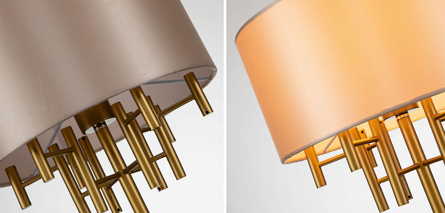 Настольная лампа Латунь Oswell Lampshade Table Lamp Настольная лампа Латунь Oswell Lampshade Table Lamp - Loft-Concept в Твери