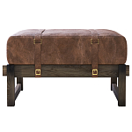 Пуф Duncan винтажная коричневая кожа  варинант исполнения - 1 | Loft Concept в Твери