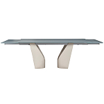 Стол обеденный раскладной со стеклянной столешницей Futuristic Table варинант исполнения - 2 | Loft Concept в Твери