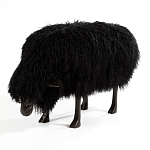 Банкетка Овечка черная Sheep Bench Black head down варинант исполнения - 2 | Loft Concept в Твери