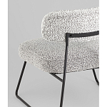 Кресло лаунж Kate букле серый варинант исполнения - 3 | Loft Concept в Твери