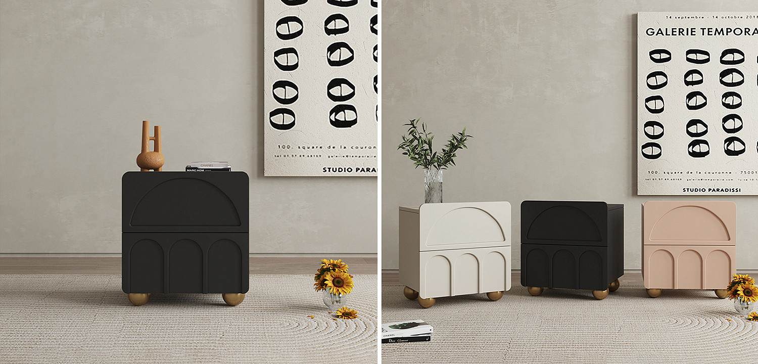 Тумба Arch Nightstand Black Тумба Arch Nightstand Black - Loft-Concept в Твери